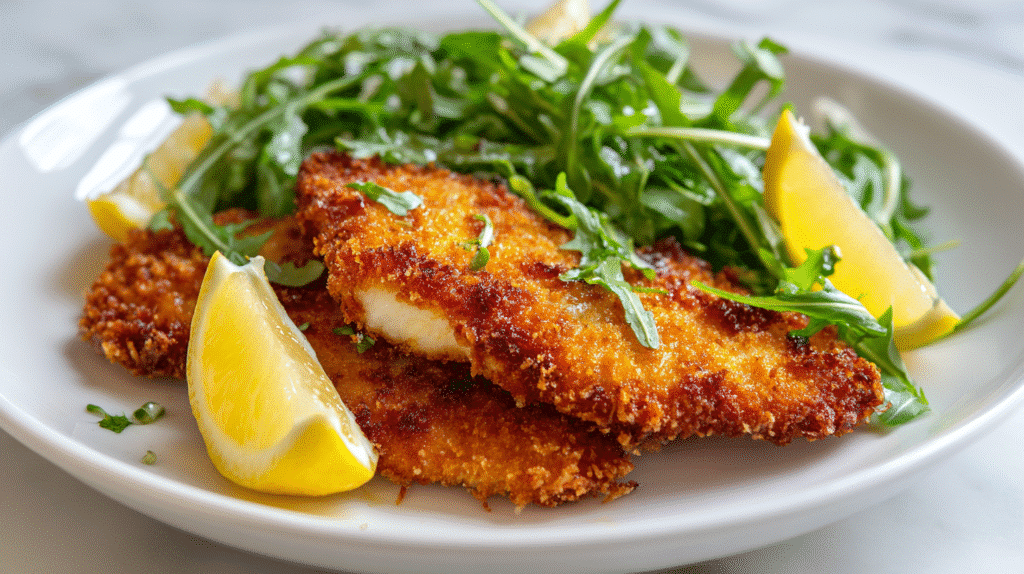 U3823717446 Plated Crispy Gluten Free Chicken Cutlets With Ar 16c4058e 727a 4973 Ad9e 22c48c77c341 3