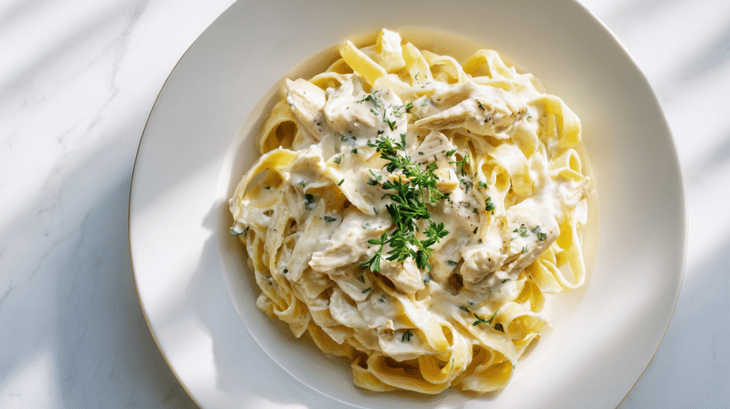 U3823717446 Top Down View Of Gluten Free Chicken Alfredo With Fc78cb60 Dfa5 4f35 9317 108f9b715d74 0
