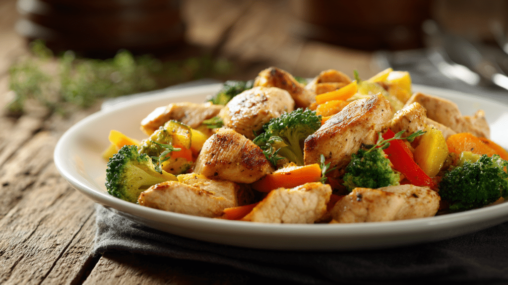 Finished simple low carb dinner for weight loss