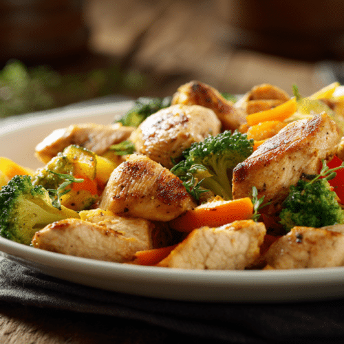 U3823717446 Fully Cooked Chicken And Veggie Skillet Served In 51fb3bc3 E67b 4e9e Ac74 8f9e1fc0ffb1 2