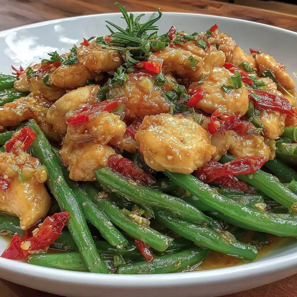 Chicken and Green Bean Stir-Fry