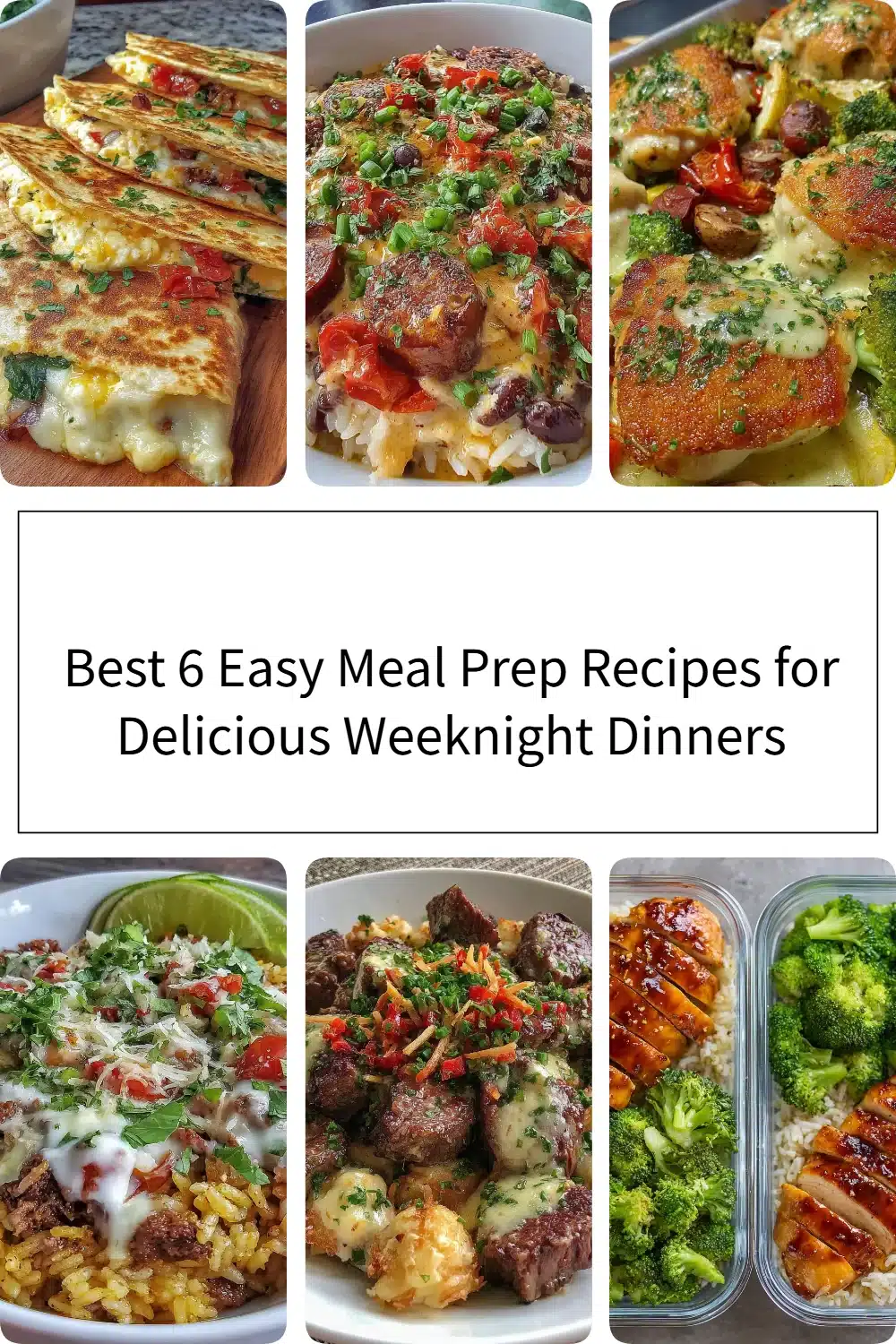 Easy meal prep recipes for weeknight dinners