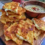 Bowl of crunchy Cottage Cheese Chips - a healthy high-protein snack