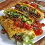 Delicious keto crunchwraps served on a plate for a healthy meal option