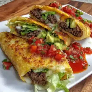 Delicious keto crunchwraps served on a plate for a healthy meal option