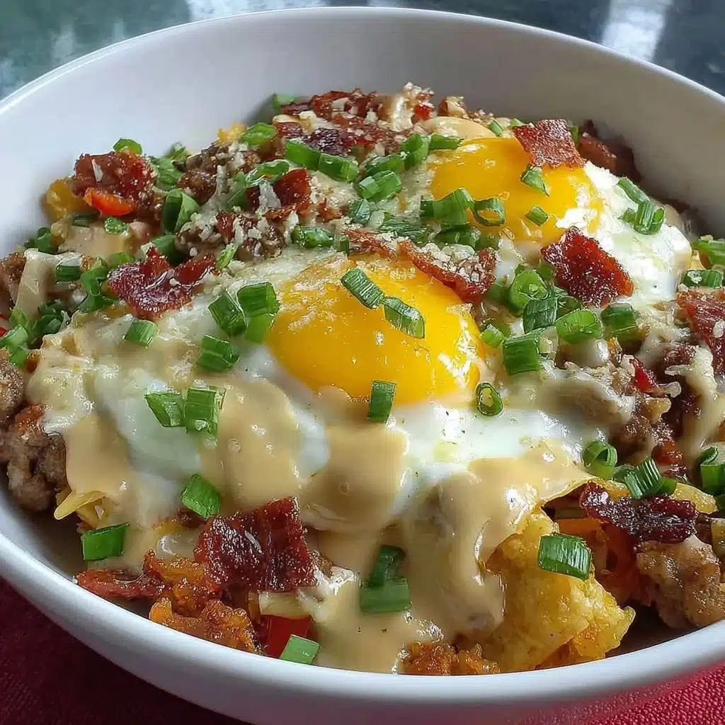 Keto egg roll in a bowl served in a skillet with fresh ingredients