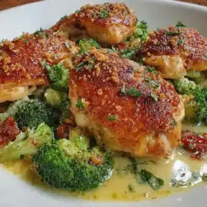 Delicious Garlic Butter Chicken with Broccoli, a flavorful dinner recipe
