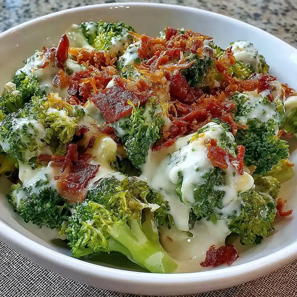 Tasty broccoli salad meal prep with vibrant vegetables and dressing