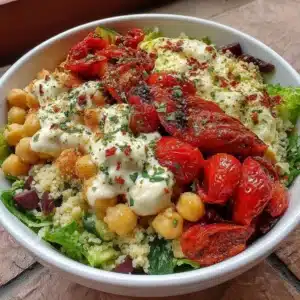 5-Minute Mediterranean Bowl healthy lunch meal prep recipe