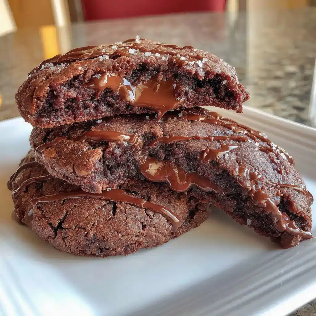 Delicious flourless brownie cookies made with 6 ingredients