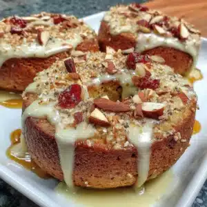 Freshly baked almond flour bagels on a wooden table