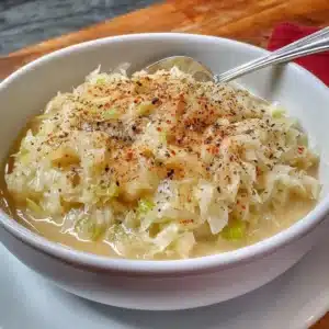 Homemade apple sauerkraut with celery and black pepper in a jar