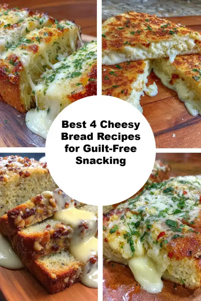 Delicious cheesy bread recipes for guilt-free snacking options.