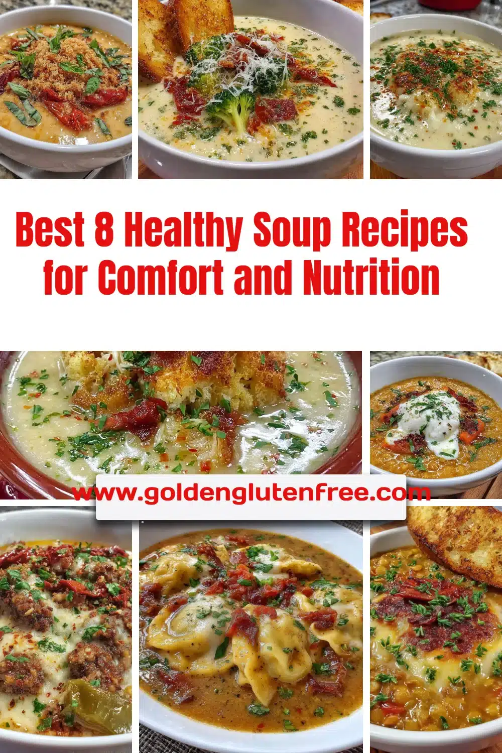 Bowl of healthy soup with vegetables and herbs for nutritious comfort food.