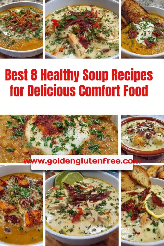 A variety of healthy soup recipes for comforting and nutritious meals