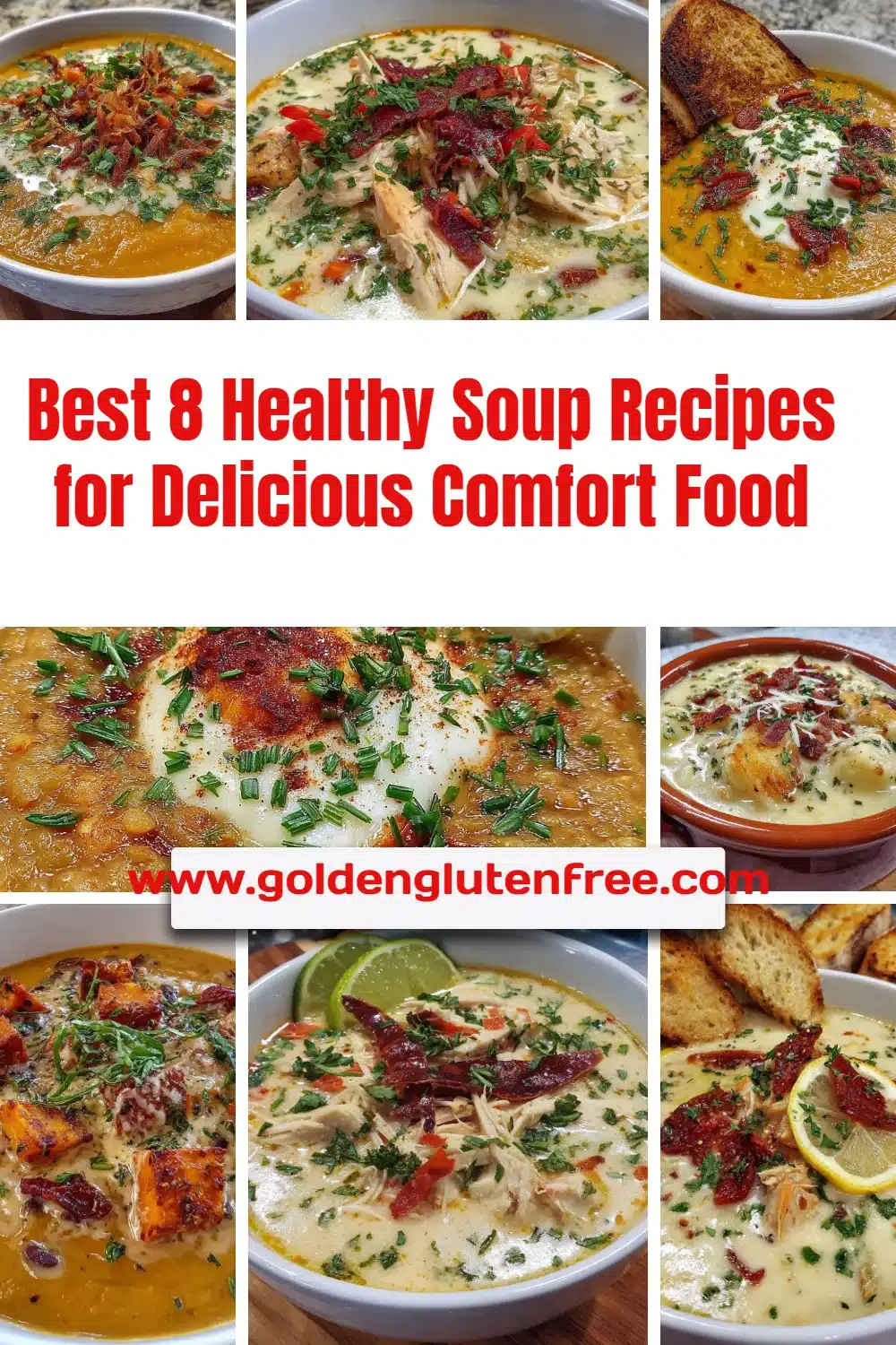A variety of healthy soup recipes for comforting and nutritious meals