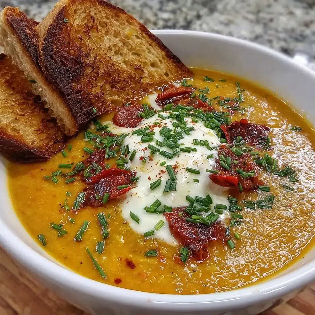 One Pot Creamy Carrot Lentil Soup