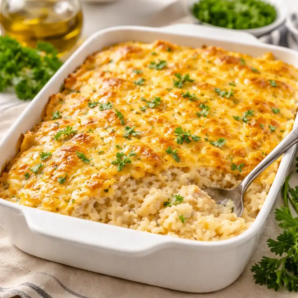 gluten free creamy chicken rice casserole