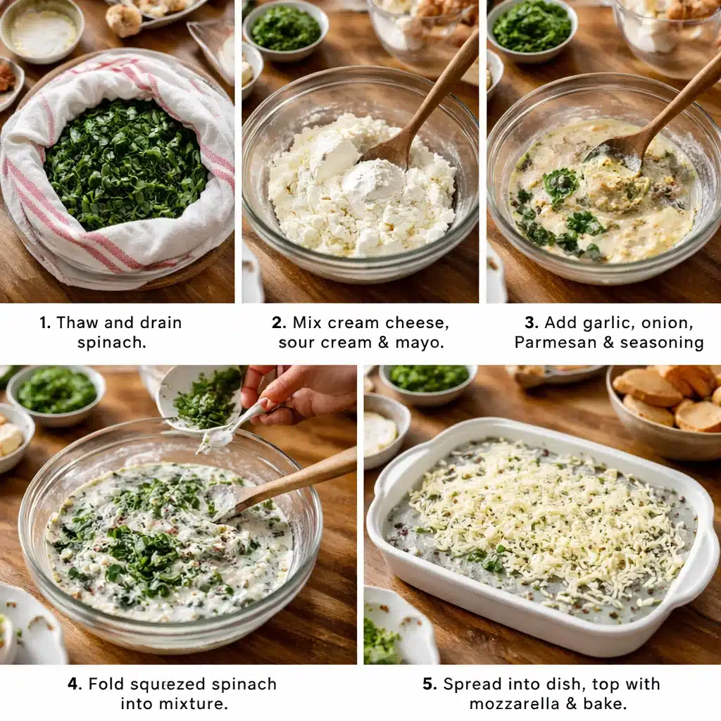spinach dip recipe easy