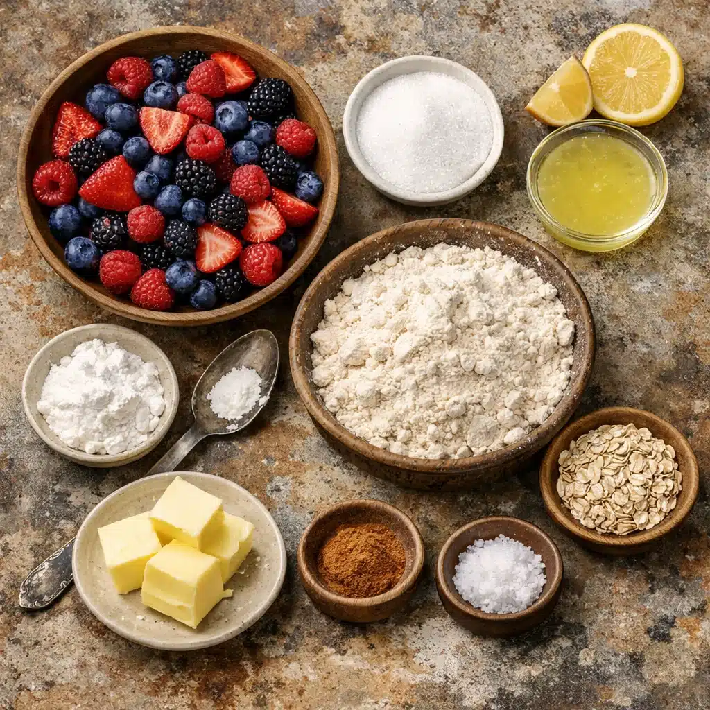 easy gluten free fruit crumble