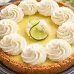 Delicious gluten free key lime pie with a creamy filling and graham cracker crust