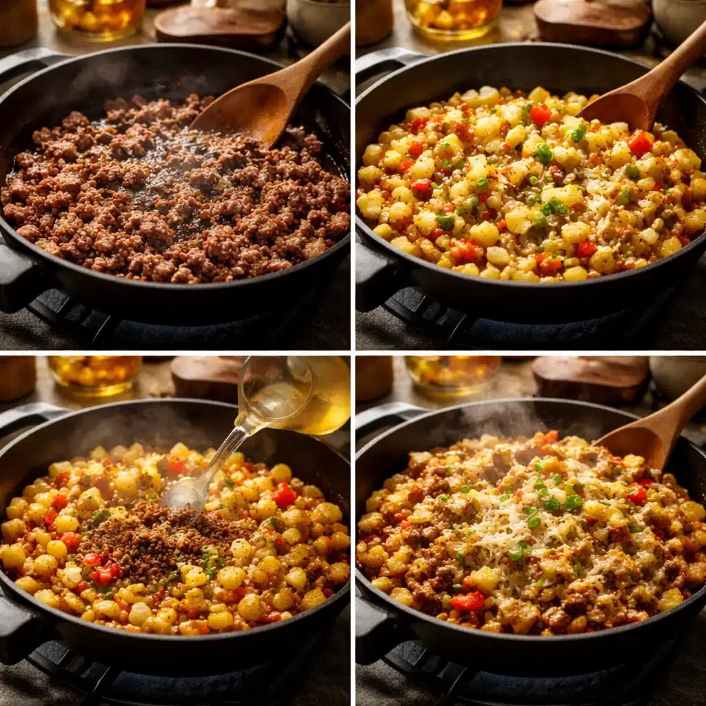 gluten free beef and potato skillet dinner