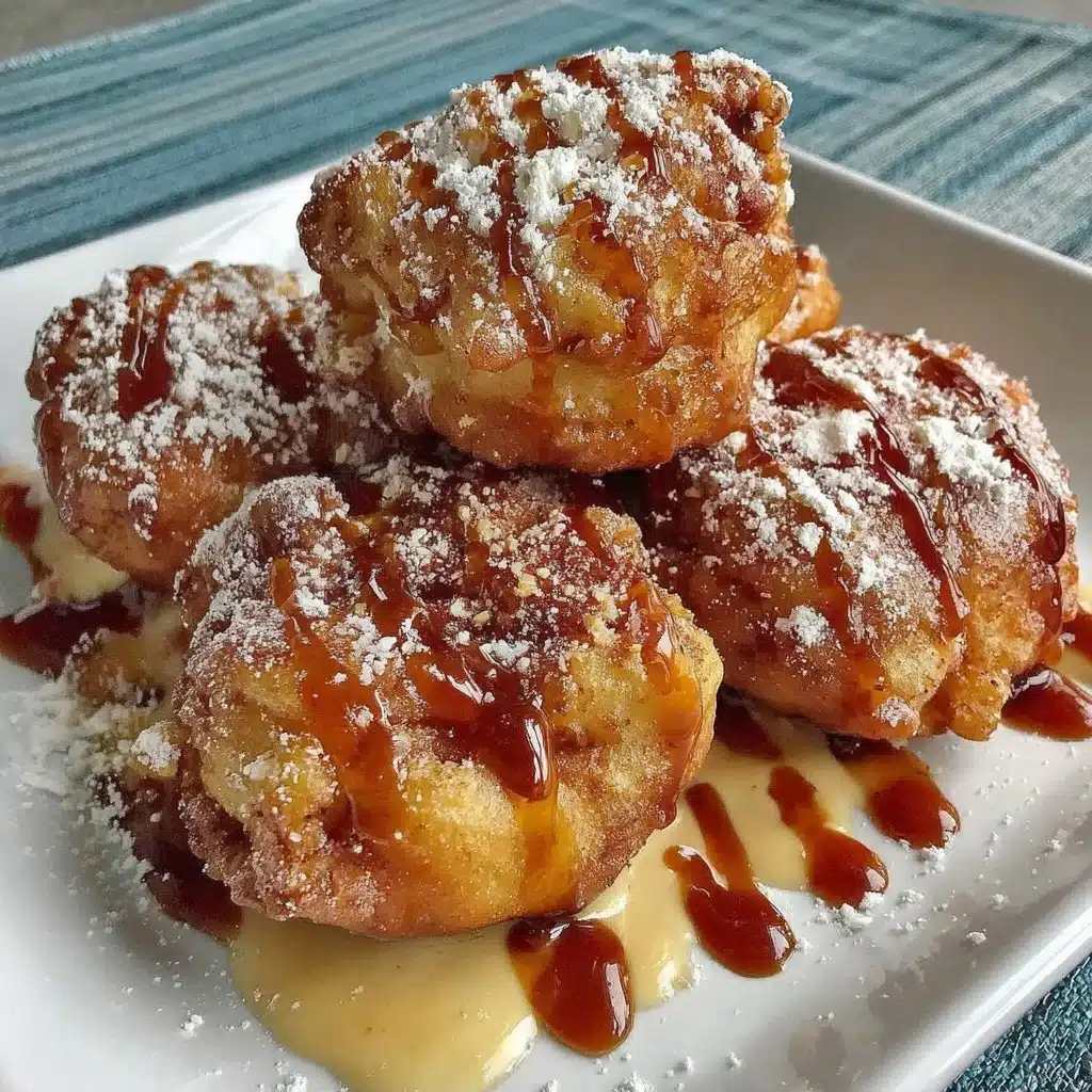Delicious gluten free apple fritters served on a plate