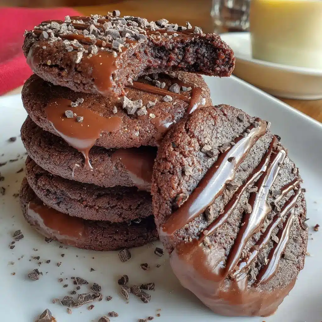 Delicious gluten free Thin Mints cookies on a cooling rack