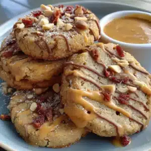 Healthy sugar-free almond flour peanut butter cookies on a plate