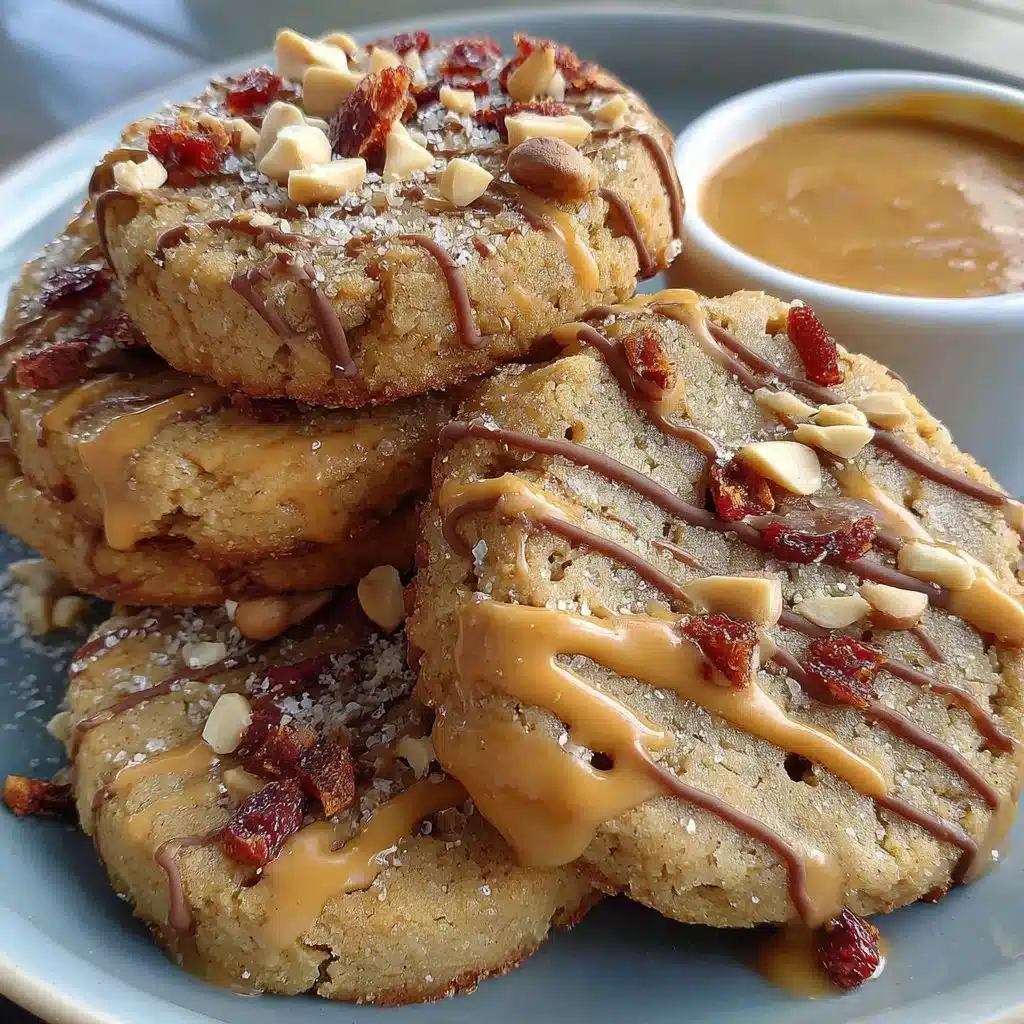 Healthy sugar-free almond flour peanut butter cookies on a plate