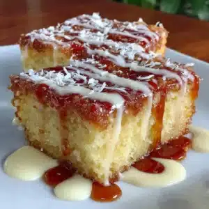 Indonesian Sticky Coconut Cake, also known as Wingko Babat, served on a plate.