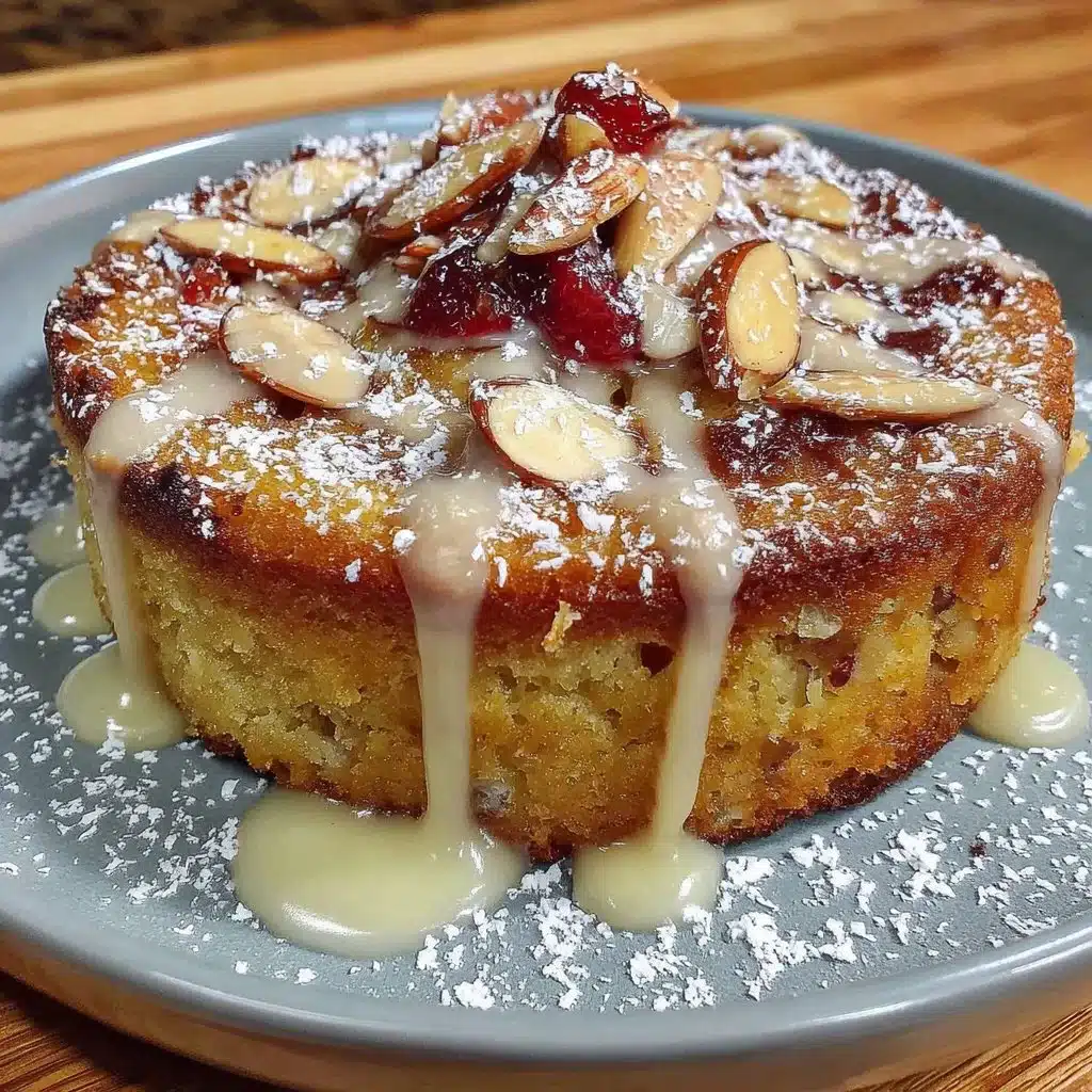 Delicious Italian Almond Orange Cake with vibrant orange zest and almond topping