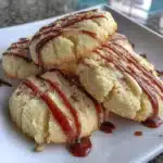 Delicious low carb almond flour shortbread cookies on a plate