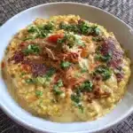 Healthy Oats Khichdi dish served in a bowl with vegetables