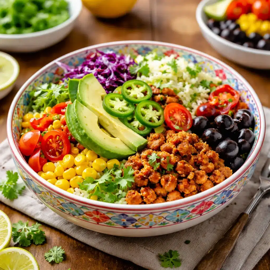 Quick and Easy Simple Gluten Free Taco Bowls for Dinner