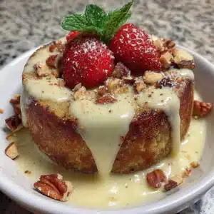 Delicious quinoa pudding served in a bowl topped with fresh fruits.