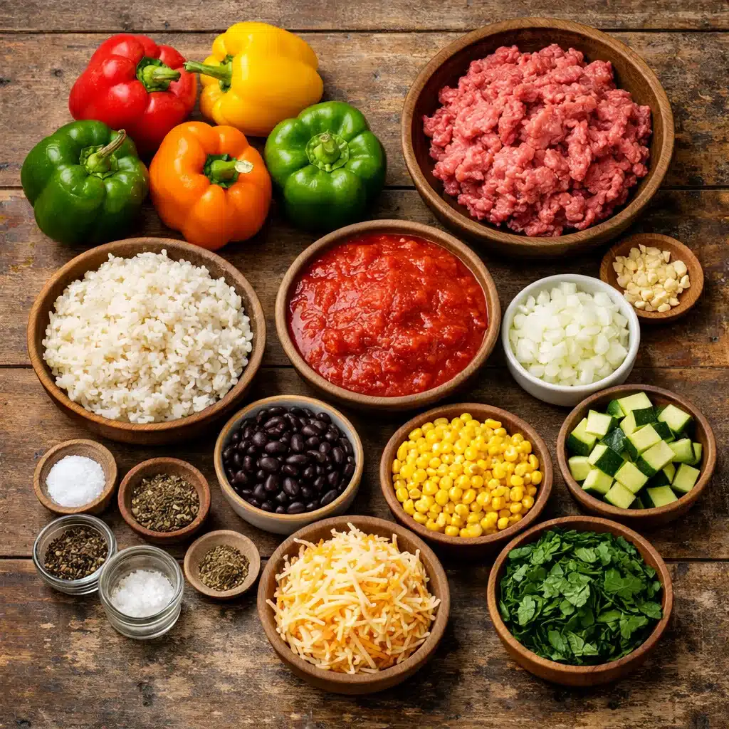 gluten free stuffed bell peppers dinner