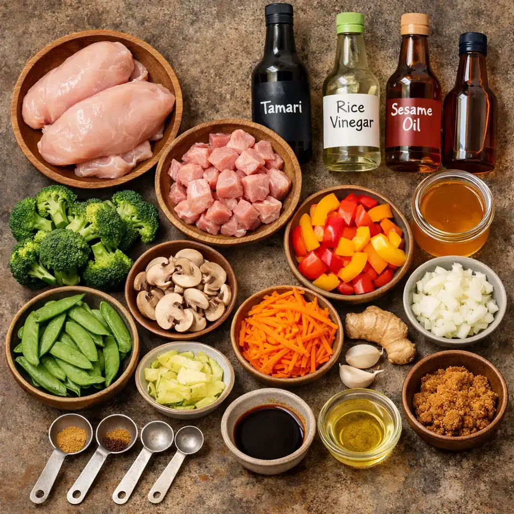 Savory Gluten Free Chicken Vegetable Stir Fry in 30 Minutes!