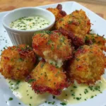 Crispy air fryer chicken bites seasoned and ready to eat