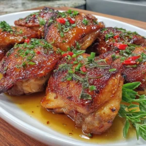 Air Fryer Teriyaki Chicken served with steamed vegetables and rice