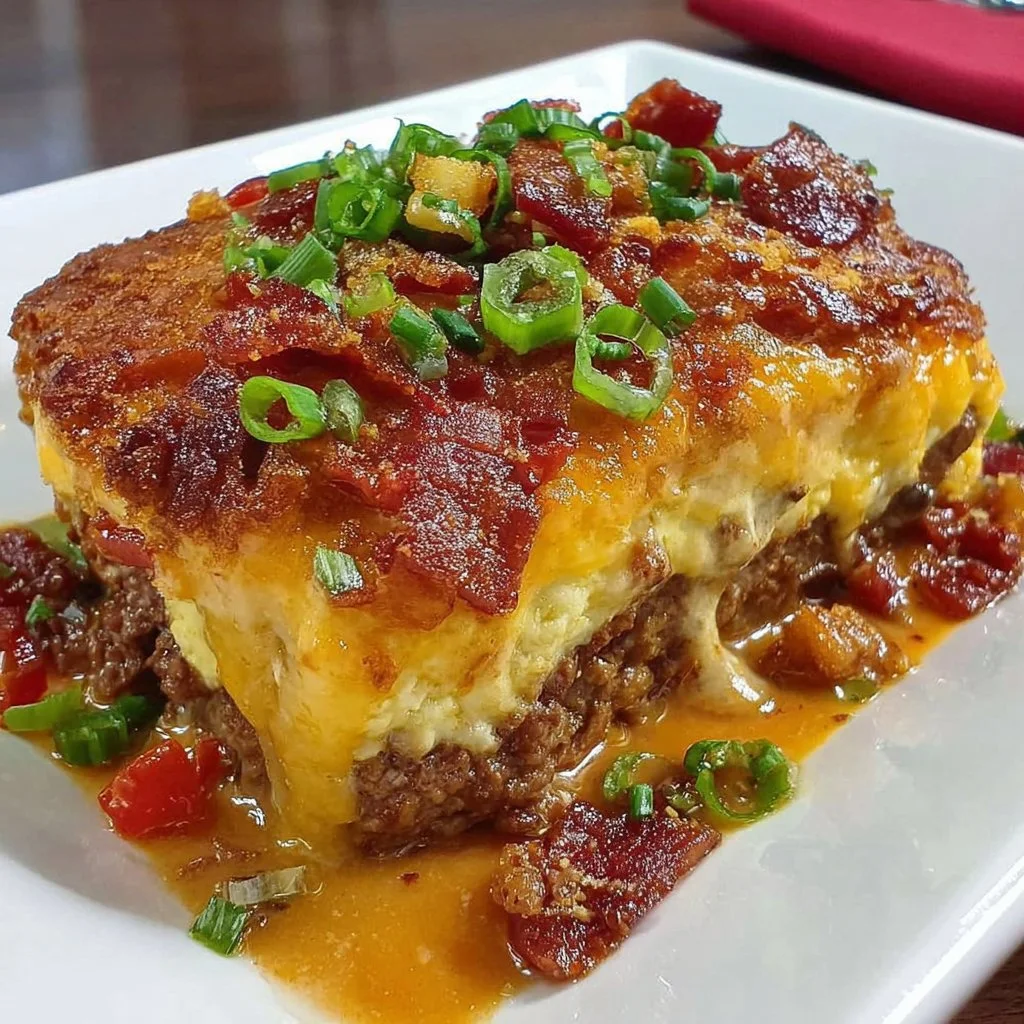 Low Carb Bacon Cheeseburger Casserole