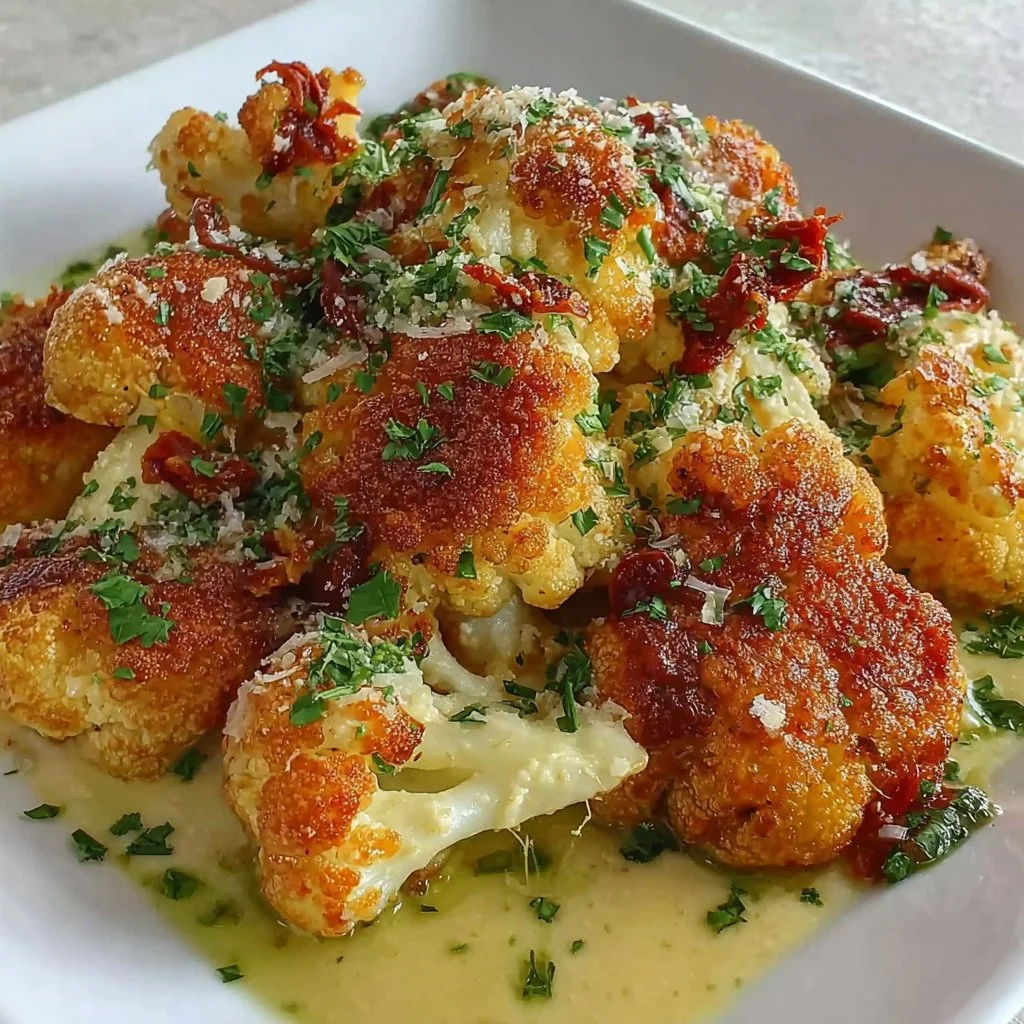 Moroccan Cauliflower with Tahini Honey