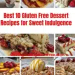 Delicious gluten free desserts including cakes, cookies, and brownies for sweet indulgence