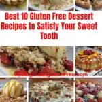 A selection of delicious gluten free desserts showcasing different recipes.