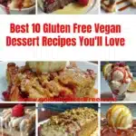 Delicious gluten free vegan desserts on a rustic table