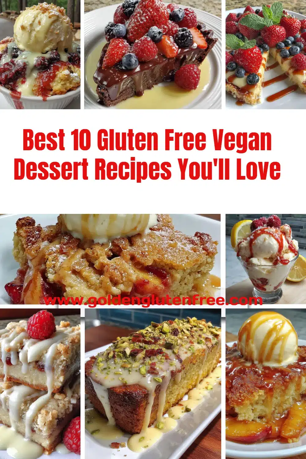 Delicious gluten free vegan desserts on a rustic table