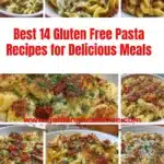 Variety of gluten free pasta dishes served with fresh ingredients and sauces.