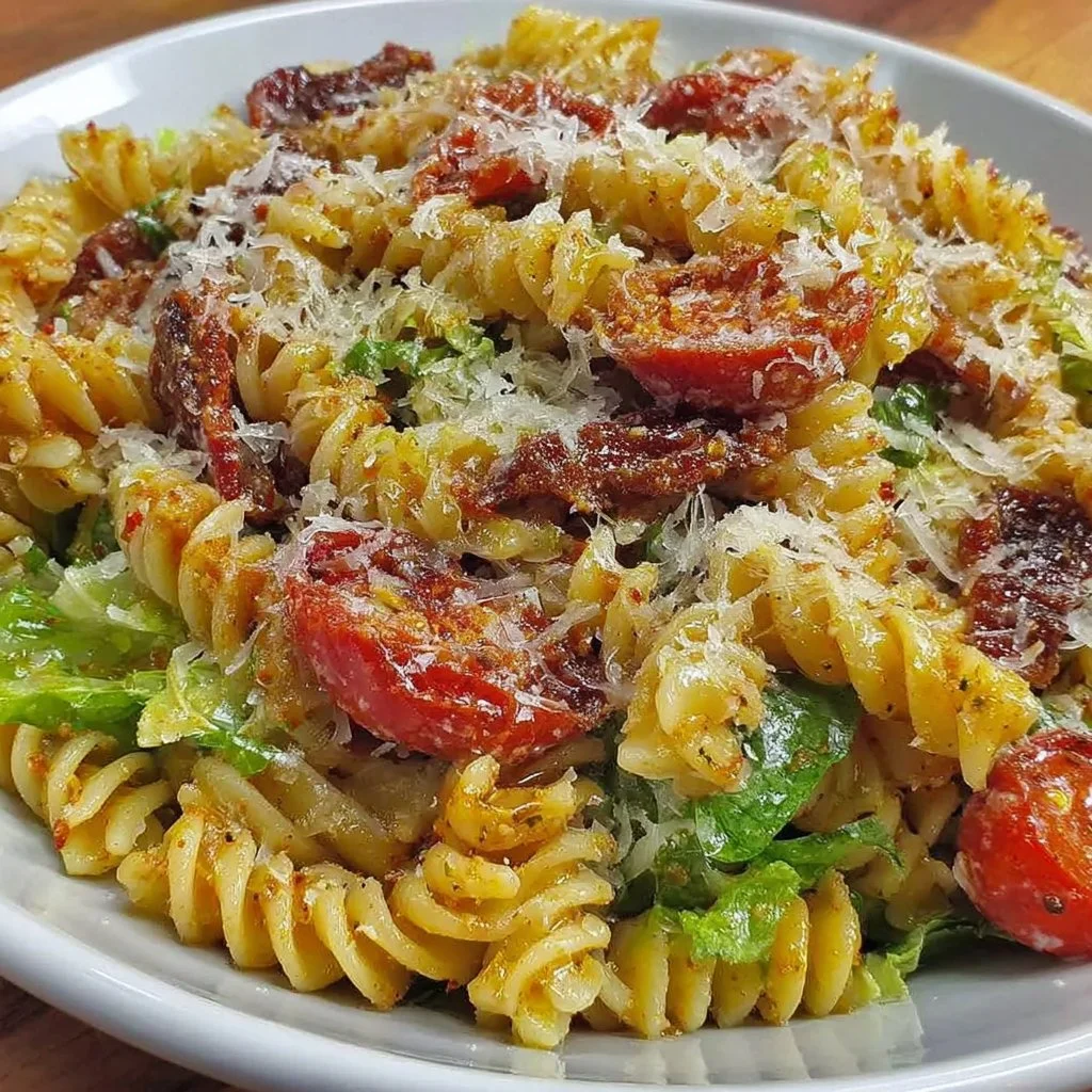 Delicious Gluten Free Dairy Free BLT Pasta Salad in a bowl