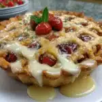 A colorful Dragon Fruit Pie Crust ready for filling and serving.