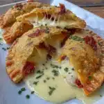 Homemade gluten free empanadas filled with savory ingredients.